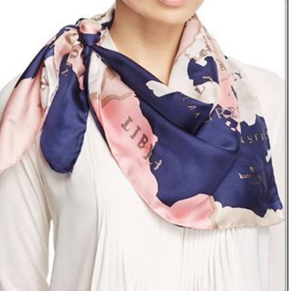 Kate Spade Going Places scarf NWT